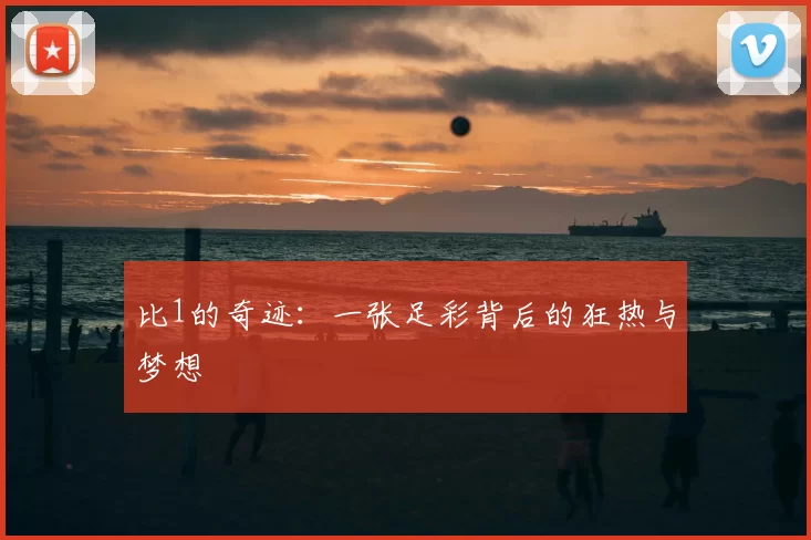 比1的奇迹：一张足彩背后的狂热与梦想